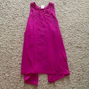 Gap fit hot pink open tie back tank